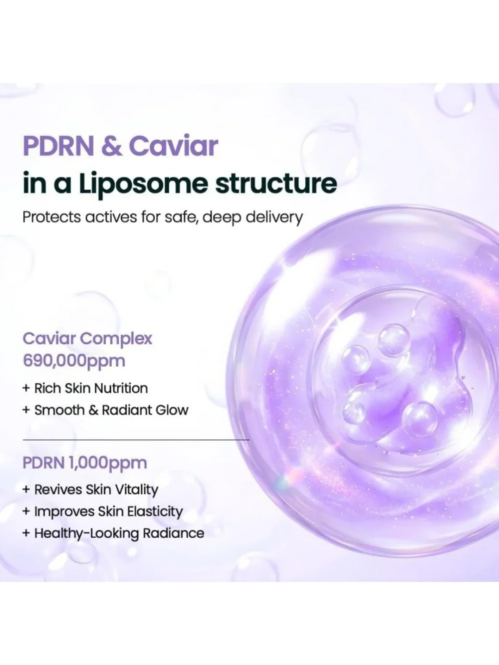 Caviar Liposome Bubble Booster - Micro-Foam Essence for Dull Skin, Radiant Glow